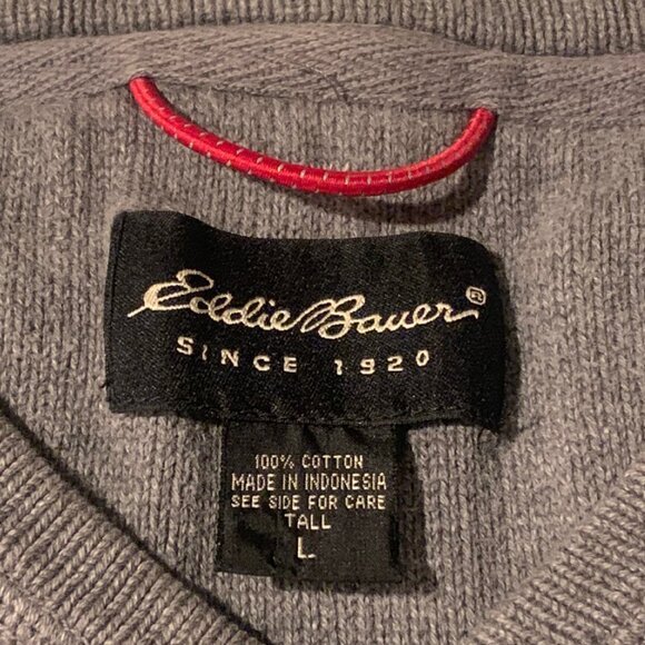 · Large Eddie Bauer 100% Cotton Vintage Vest - Picture 2 of 3